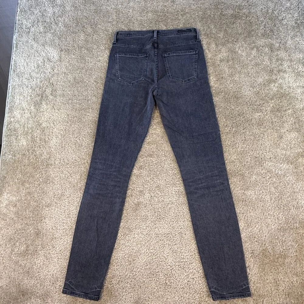Citizens of Humanity Rocket Mid Rise Skinny Jeans Womens Size 26 Black Gray F681